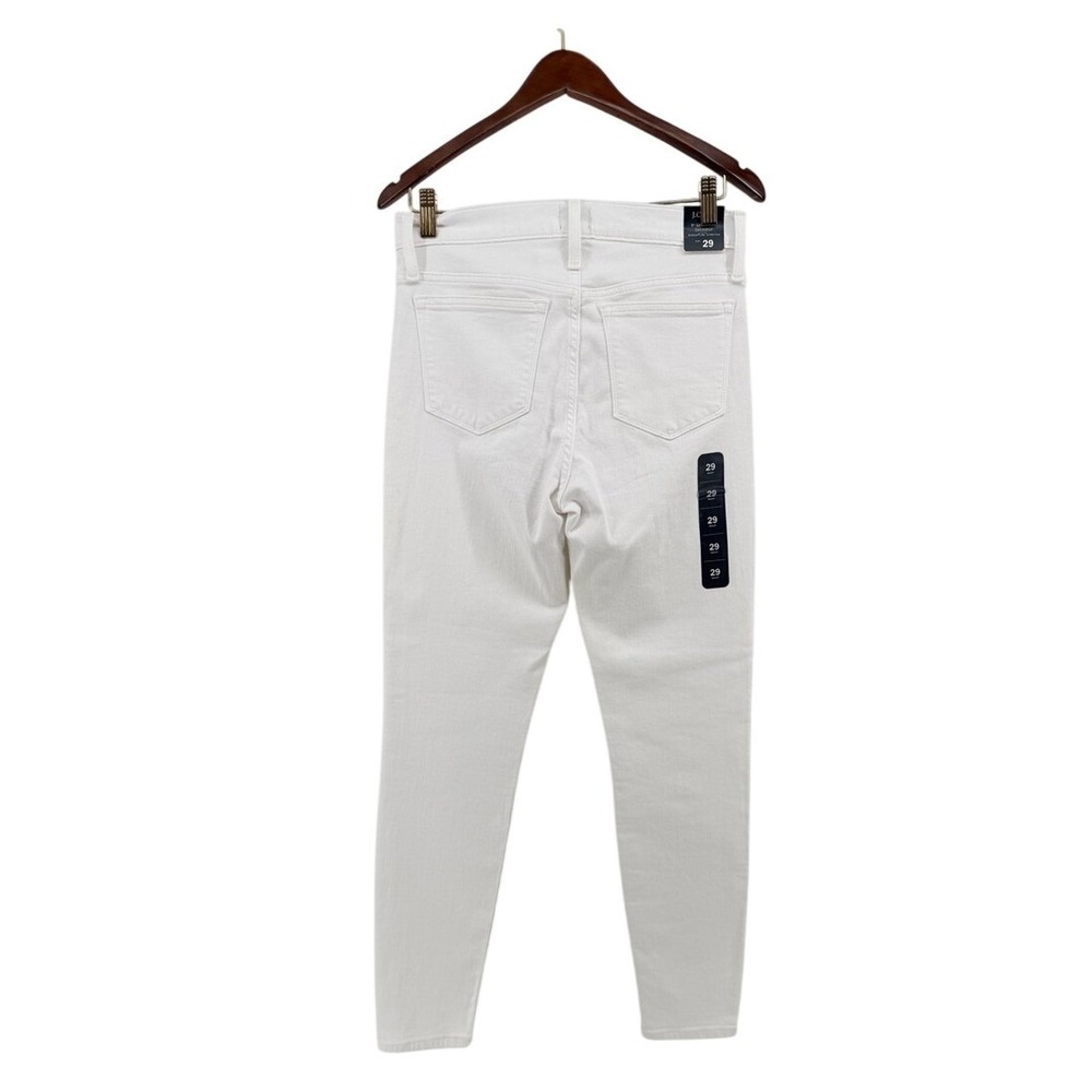 NWT J.Crew 9" Mid-Rise‎ Skinny Jeans White Signature Stretch AW383 Size 29 - Picture 4 of 7